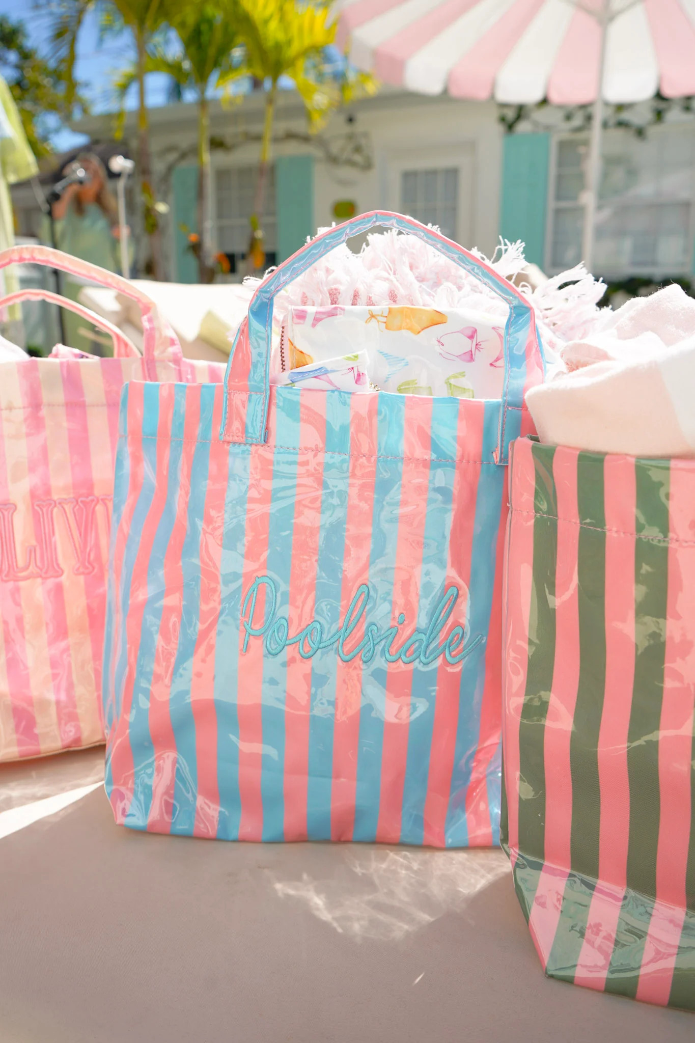 Cabana Clear Coat Tote | KenzKustomz