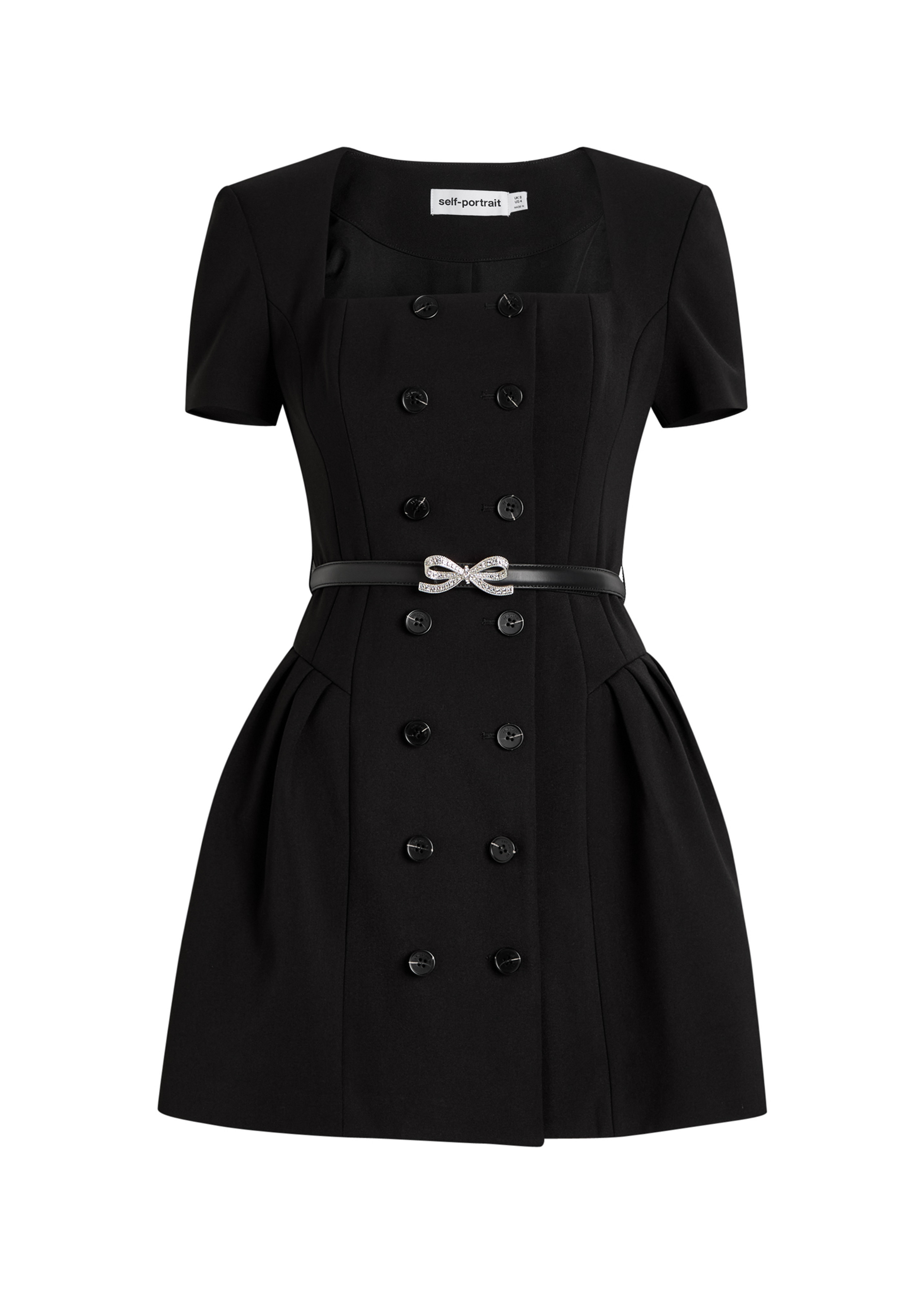 Double-breasted crepe mini dress | Harvey Nichols