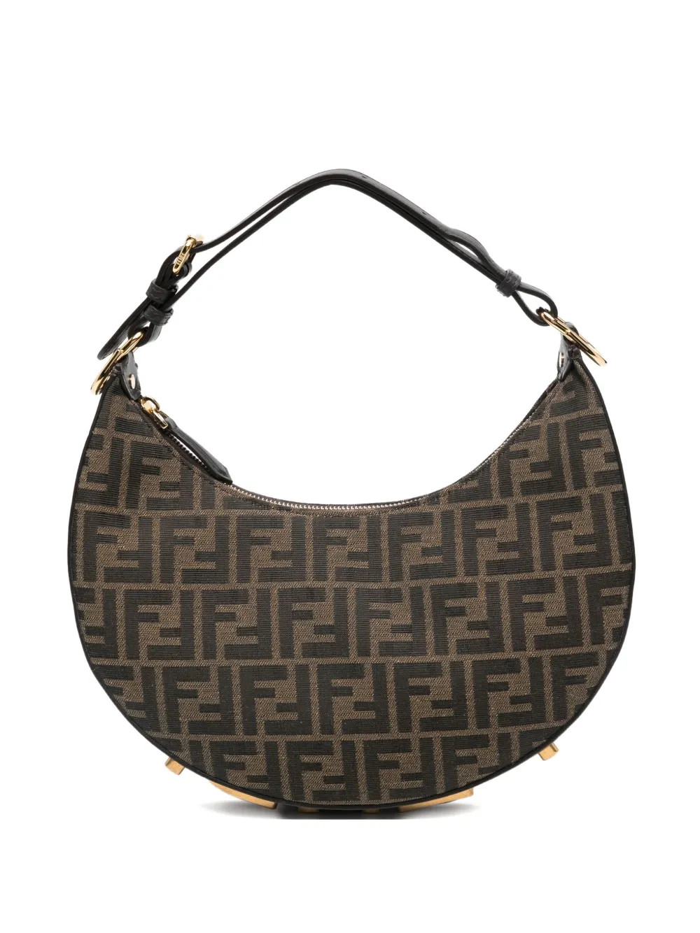 FENDI Jacquard Shoulder Bag | Brown | FARFETCH | Farfetch Global