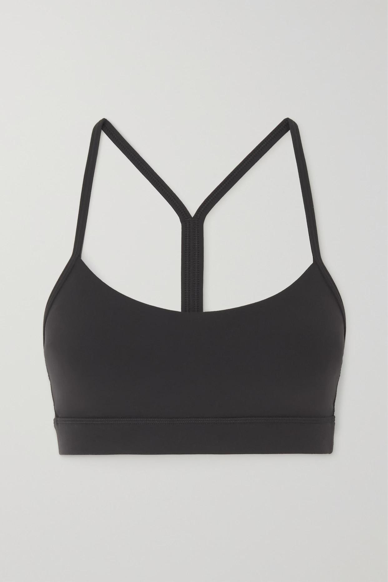 lululemon - Flow Y Nulu Sports Bra - Black | NET-A-PORTER (US)