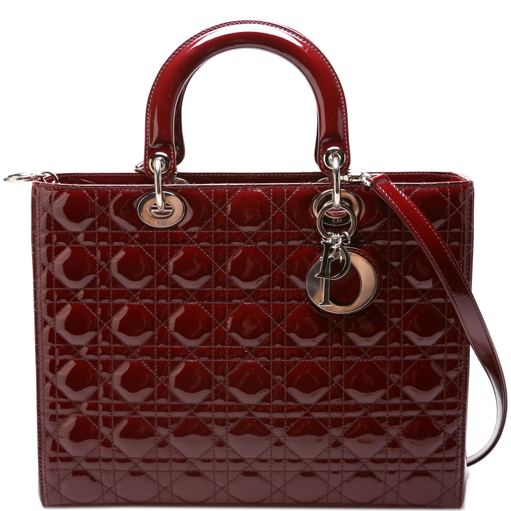 Lady Dior Large Patent | Keeks Designer Handbags