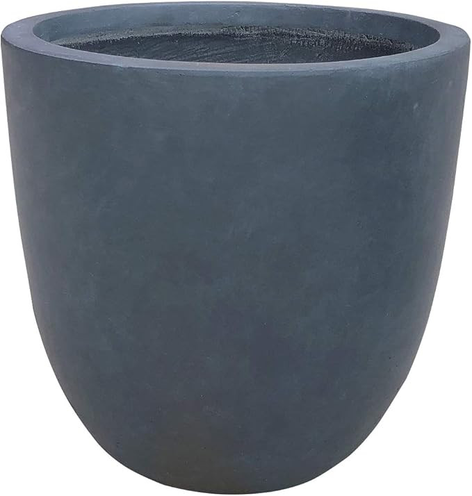 Kante RC0050C-C60121 Lightweight Concrete Modern Seamless Outdoor Round Planter, 18" x 18" x 17",... | Amazon (US)