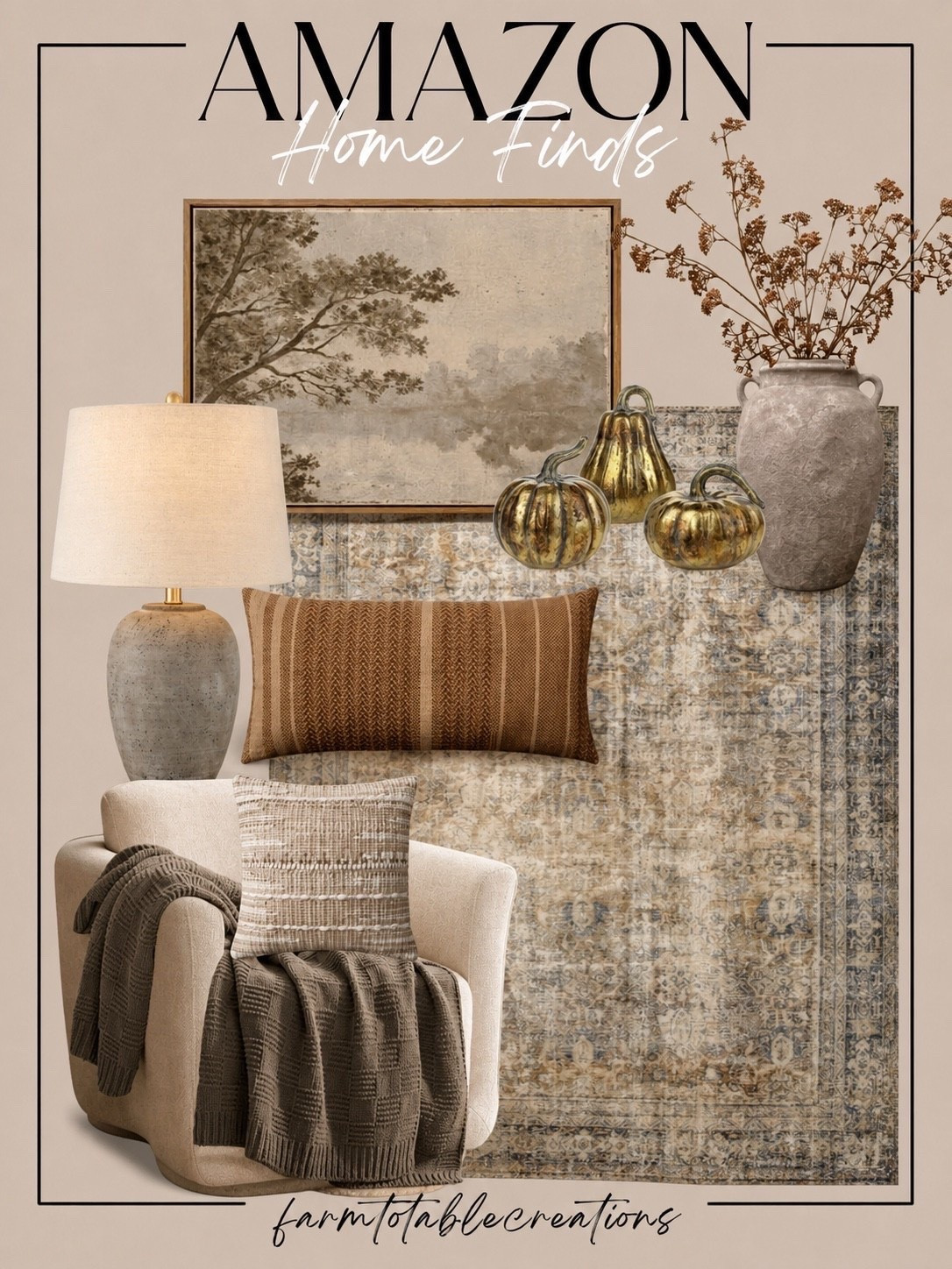 Cozy Amazon Home Finds

Follow @farmtotablecreations on Instagram for more home finds and styling inspiration.

If you’re ready to make your home feel warm, cozy, and effortlessly elevated for the season, these Amazon finds are the perfect place to start. From timeless artwork and layered textiles to rich autumn accents, each piece brings designer-inspired style that looks far more expensive than it is.

Save this collection for your next decorating refresh and shop everything through my LTK.

#LTKHome #AmazonHome #FallDecor #HomeInspiration #NeutralDecor

#LTKHome #LTKSaleAlert #LTKSeasonal