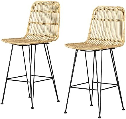 South Shore Chair, Standard, Rattan and Black | Amazon (US)