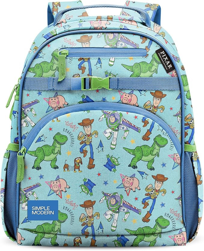 Simple Modern Medium Disney Pixar Toddler Backpack for School Girls and Boys | Kindergarten Eleme... | Amazon (US)