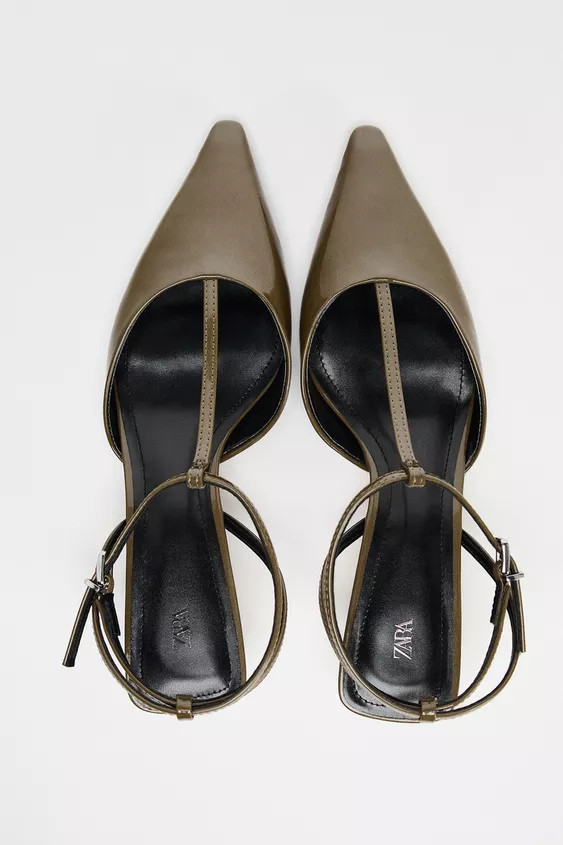 KITTEN HEEL STRAPPY SLINGBACKS | Zara US