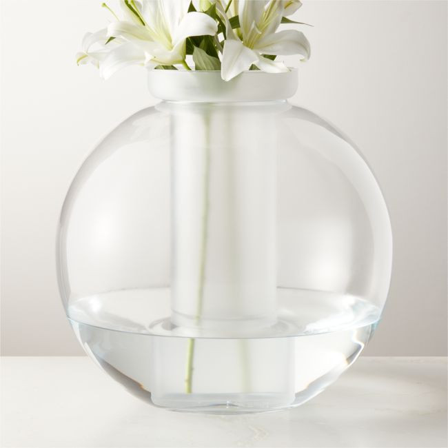 Sfera Globe Glass Vase by Gianfranco Frattini | CB2