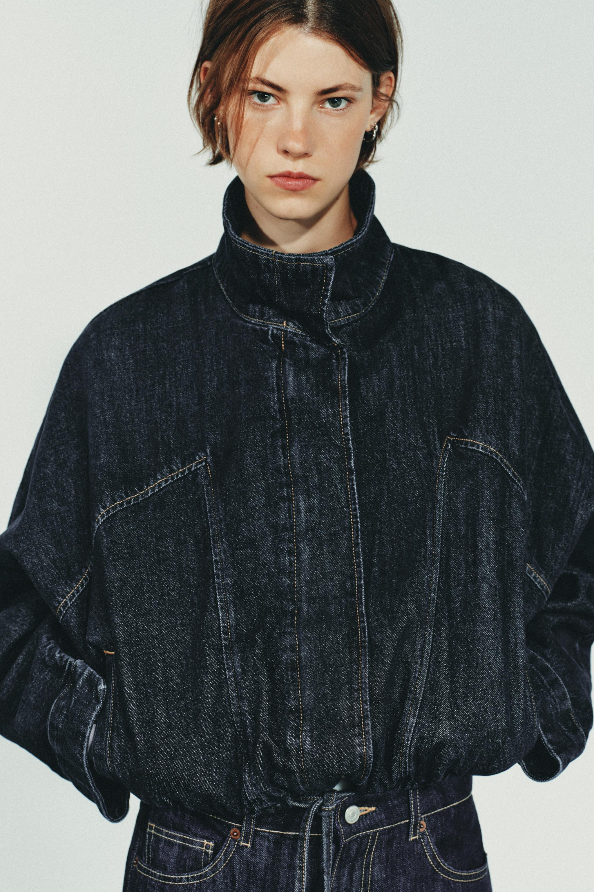 TRF BATWING SLEEVE DENIM JACKET | Zara US