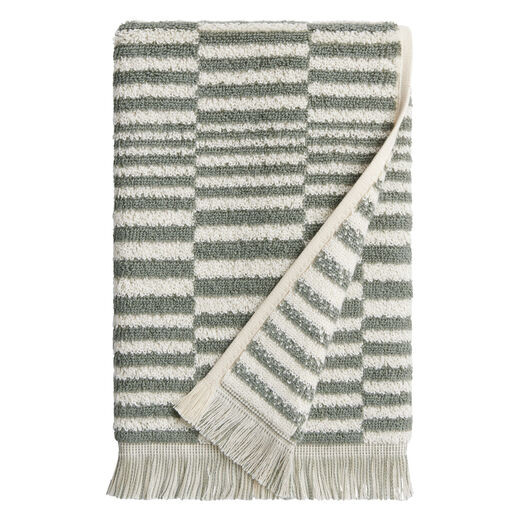 Mindee Laurel Green and Ivory Check Hand Towel by World Market | World Market