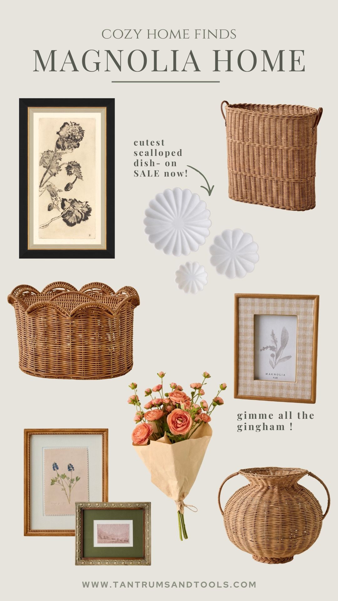 My cart is currently around $1400 🫣 SO MANY pretty things at Magnolia right now! Here are a few high on my wish list. 

Magnolia Home || Spring Home Refresh || Scalloped Home Decor || Wicker || Vintage Frame || Vintage Art || Spring Floral Stems 

 #LTKSeasonal #LTKHome