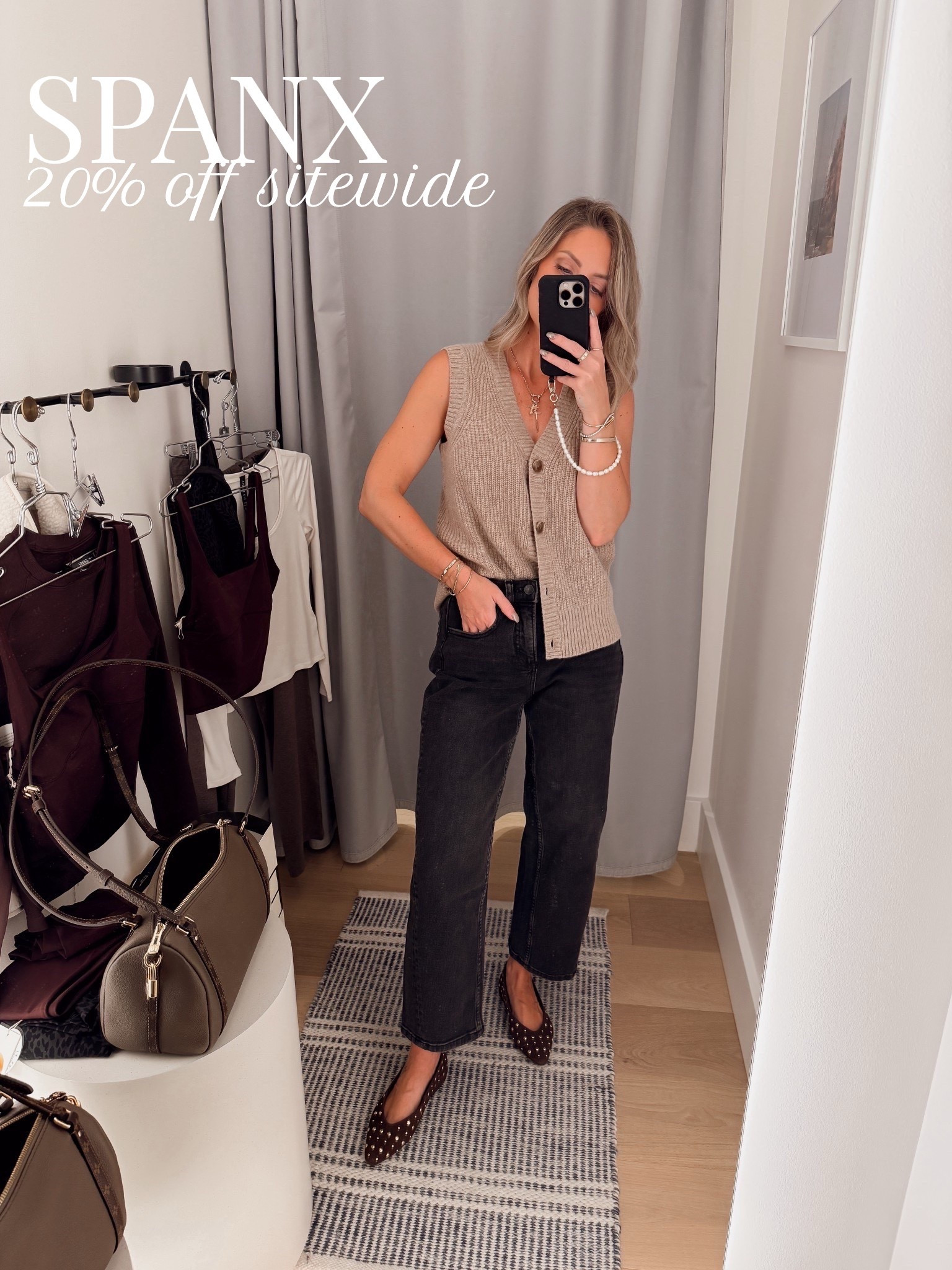 20% off sitewide from SPANX through the LTK app!! XS Petite @Spanx   Jeans (the best barrel leg jeans I have found 🙌🏼) I also linked the straight leg pair I just got and love! 

#LTKSpringSale #LTKSeasonal #LTKSaleAlert