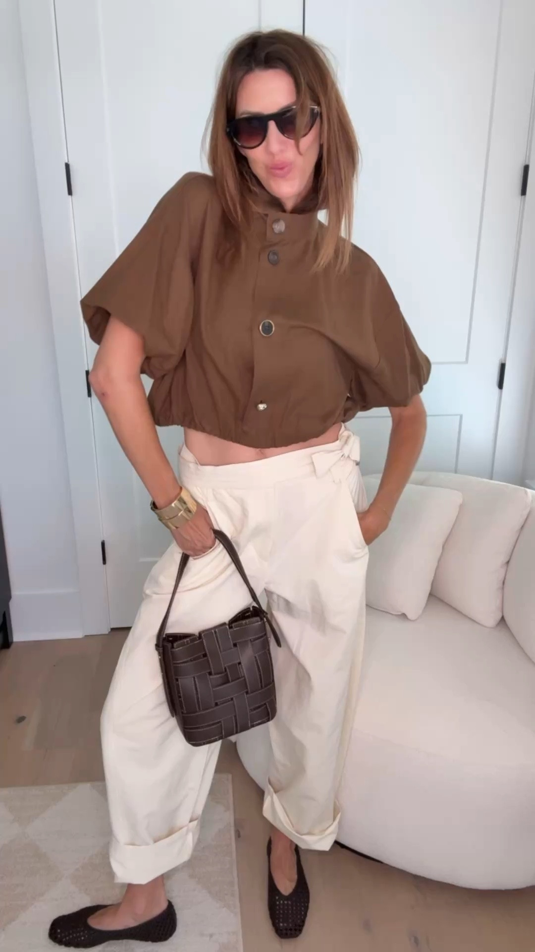 brown linen top // cream barrel pants 

#LTKOver40 #LTKSeasonal