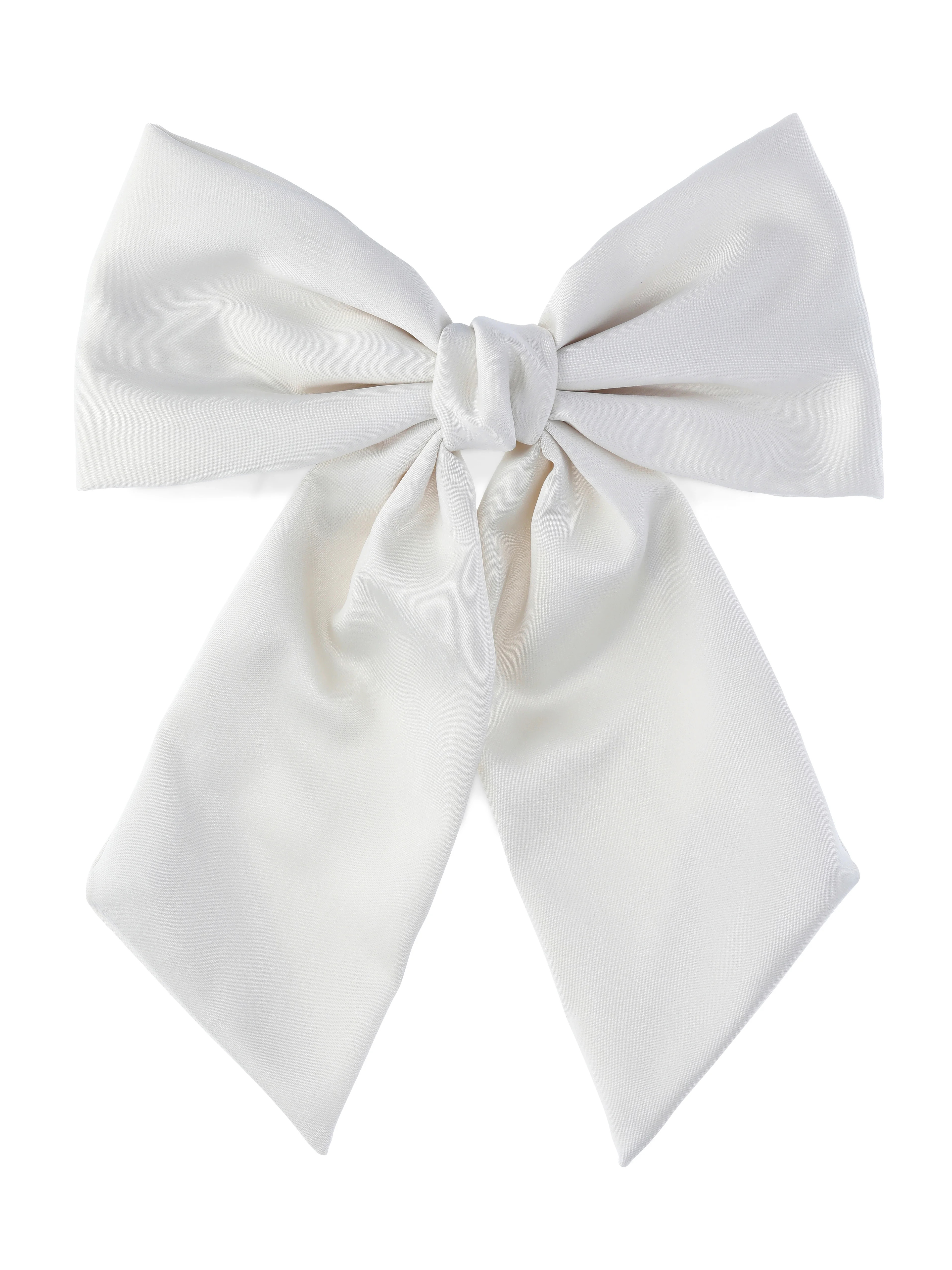 Time and Tru Bow Barrette, Ivory | Walmart (US)