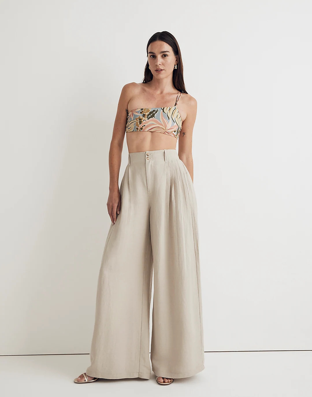 Pleated Superwide-Leg Pants | Madewell