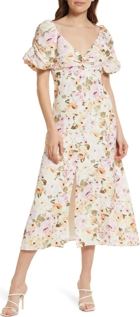 Tilly Twist Front Midi Dress | Nordstrom