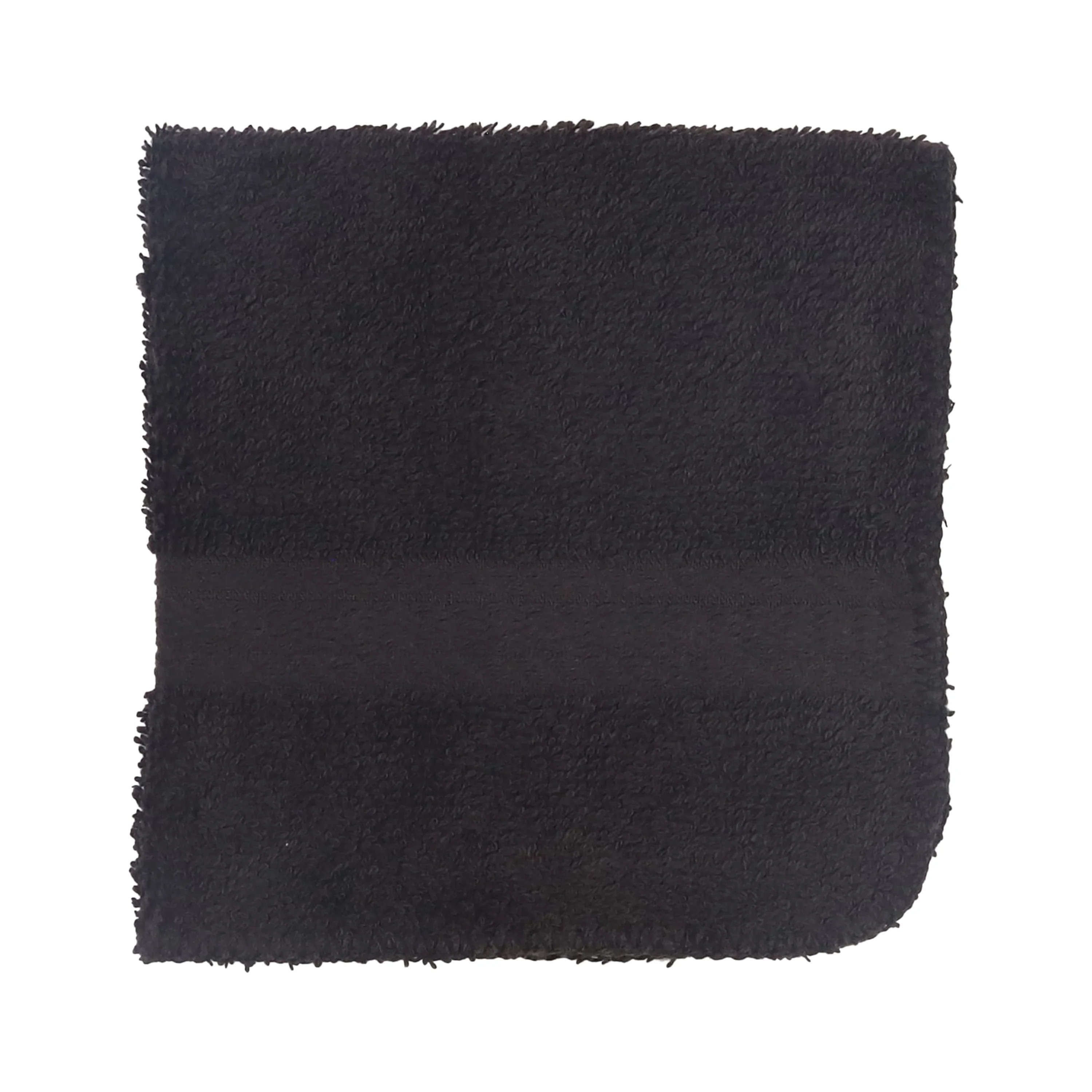 Mainstays Basic Washcloth, Soft 100% Cotton and Highly Absorbent Washcloth, Black | Walmart (US)