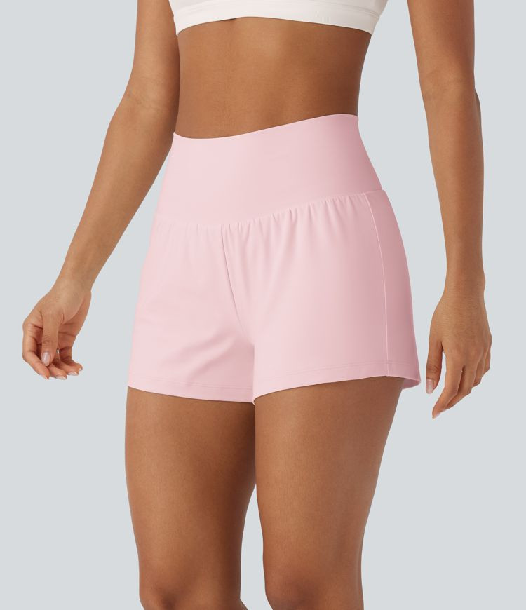 Women’s SoftlyZero™ Airy Super High Waisted Cool Touch Yoga Shorts with Pockets - Halara | HALARA