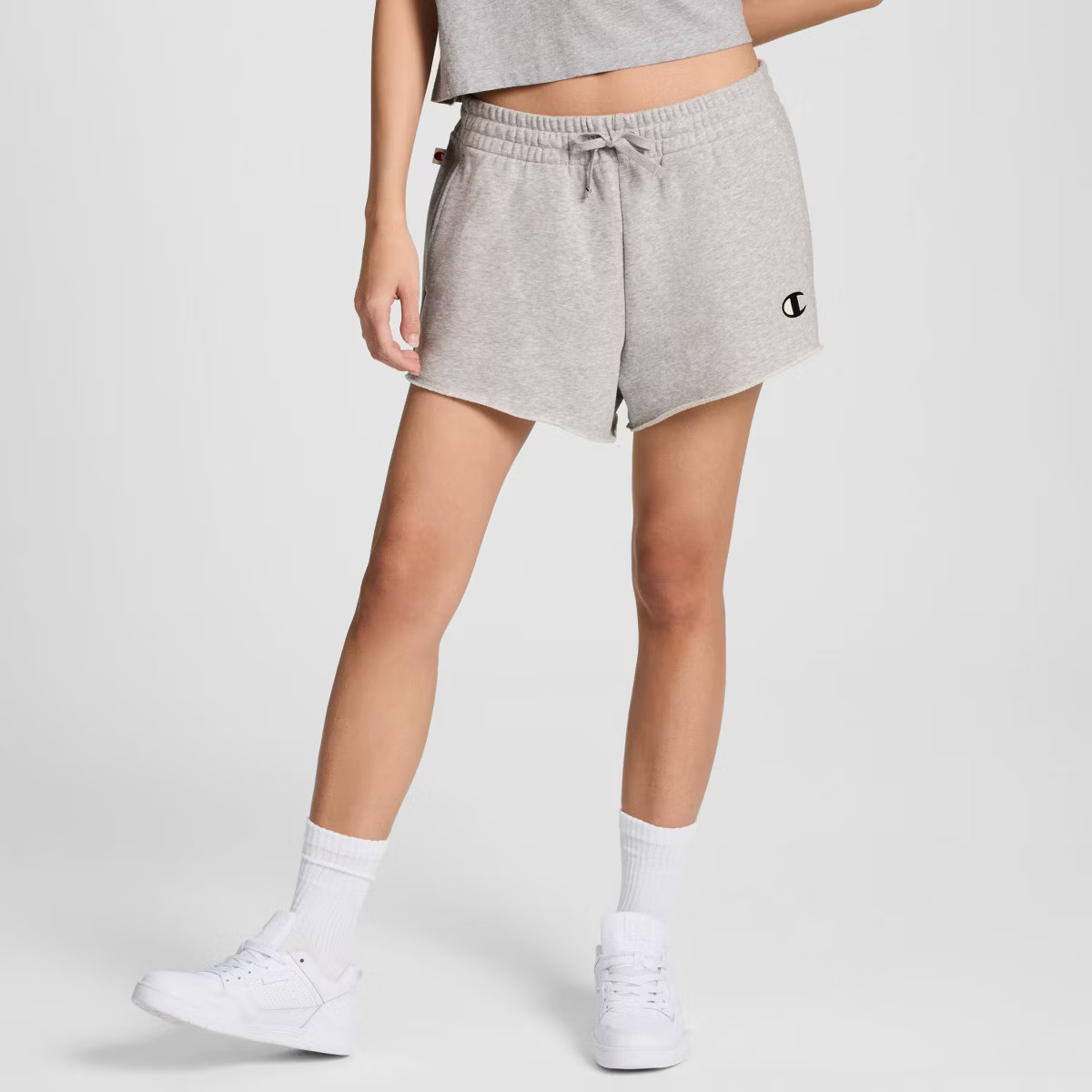 Champion Women's French Terry Pull-On Shorts - Heather Gray XS | Target
