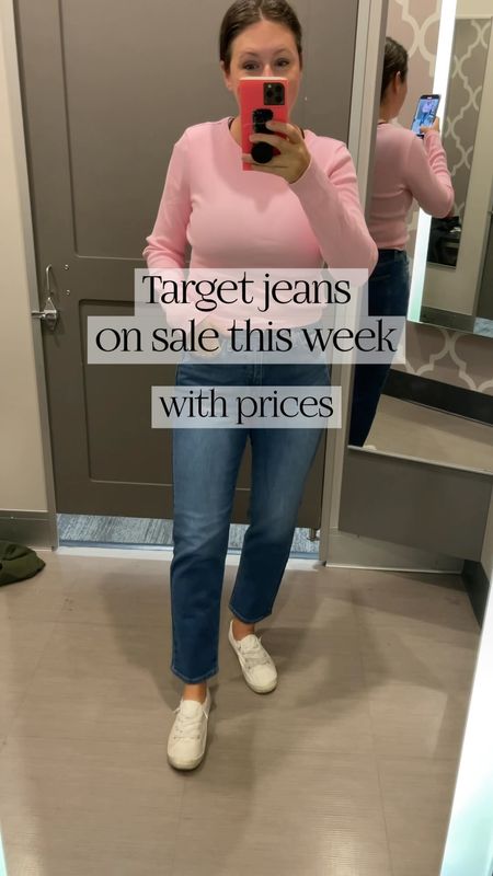 Target sale alert! 🎯 Select denim is 20% off this week at Target and boots are BOGO 50% off. Come with me to try on jeans that are all 20% off right now. They are perfect fall jeans and are all in stock right now. I bought the bubblegum pink top, denim maxi skirt, and the black cargo jeans. Which item here is your fave? 

#targetpartner #targetfashion #targetstyle #denim #targetsale #targetfinds #targetdeals #targetclothes #targettryon #targethaul #tryon #jeans. Target try on. Target haul. Target jeans. Target sale. Baggy jeans. Wide leg jeans. Fall 2023 fashion. Target shoes. Target boots. BOGO. Boots. 

#LTKsalealert #LTKstyletip #LTKfindsunder50