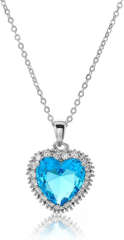Heart Pendant Necklaces for Women, 18K Gold Plated Women\u2019s Necklace, Valentine's Day Mothe... | Amazon (US)