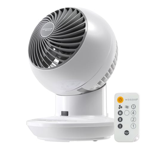 IRIS USA WOOZOO Air Circulator Fan with Remote, 3 Speeds, Quiet Fan, White | Amazon (US)