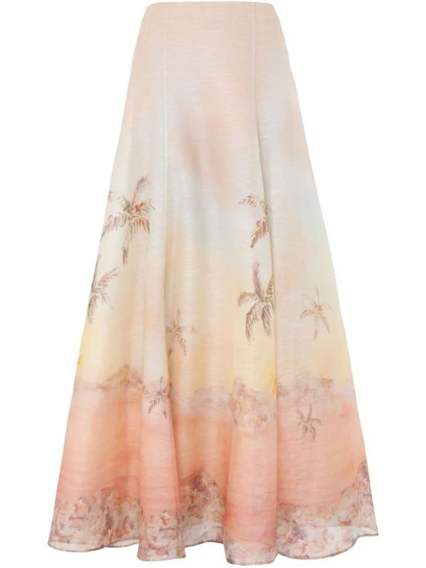 Pastel Gradient Maxi Skirt | Shop Simon