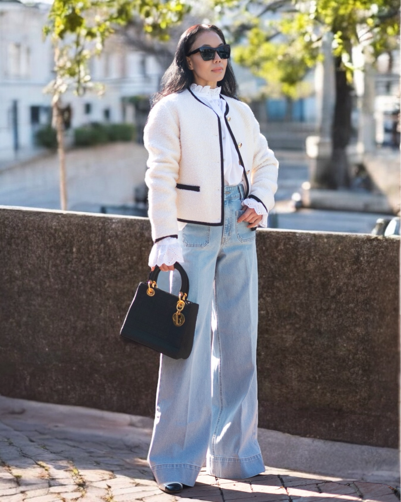 Loving these wide leg jeans with good fit on my 5’3 body without tailoring.  The price point ($34.99) is a bonus! This color is sold out online now, but the same style also comes in other colors, and all so good. (My jeans size is 25, and wearing this pair in size 2)

I also love this blouse with eyelet embroidery. It’s a perfect layering piece to wear with almost every outerwear. 

#LTKFindsUnder50 #LTKOver40