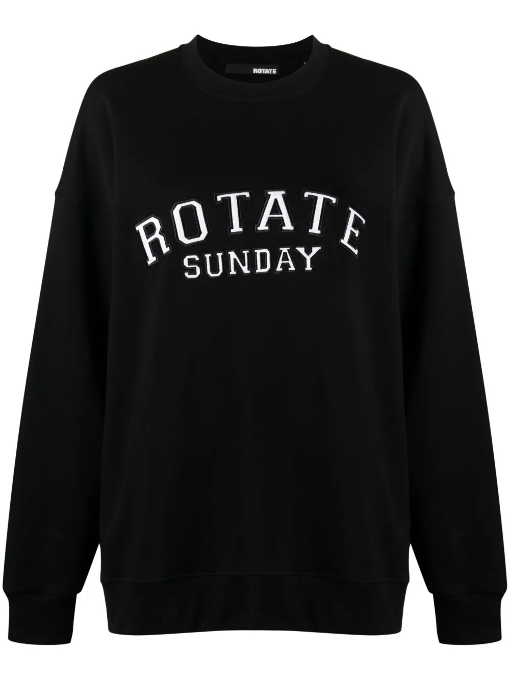 ROTATE logo-embroidered Organic Cotton Sweatshirt - Farfetch | Farfetch Global