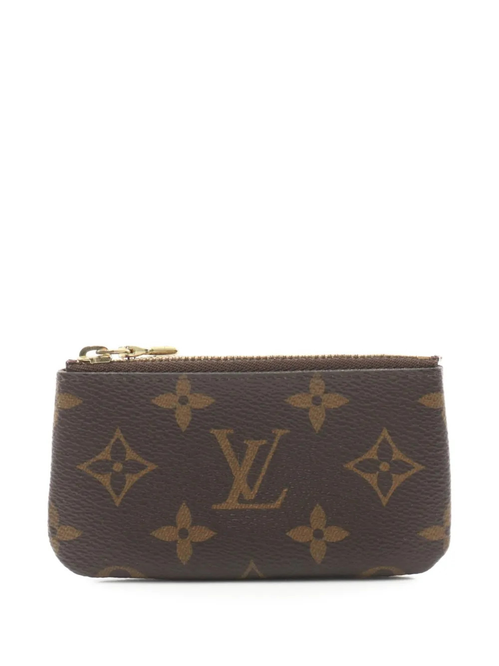 Louis Vuitton Pre-Owned 2019 Monogram Canvas key pouch - Brown | Farfetch Global