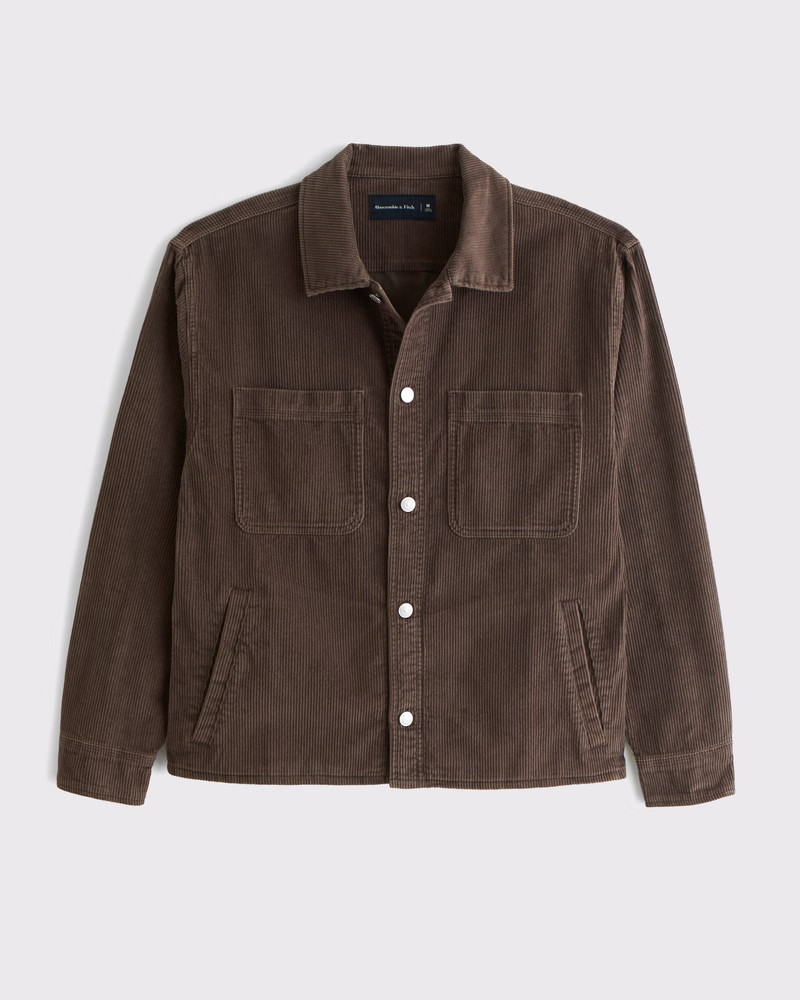 Men's Corduroy Shirt Jacket | Men's Tops | Abercrombie.com | Abercrombie & Fitch (US)