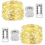 Homemory 200 LED Outdoor String Lights, Battery Operated Long Fairy Lights, 66FT Fairy String Lig... | Amazon (US)
