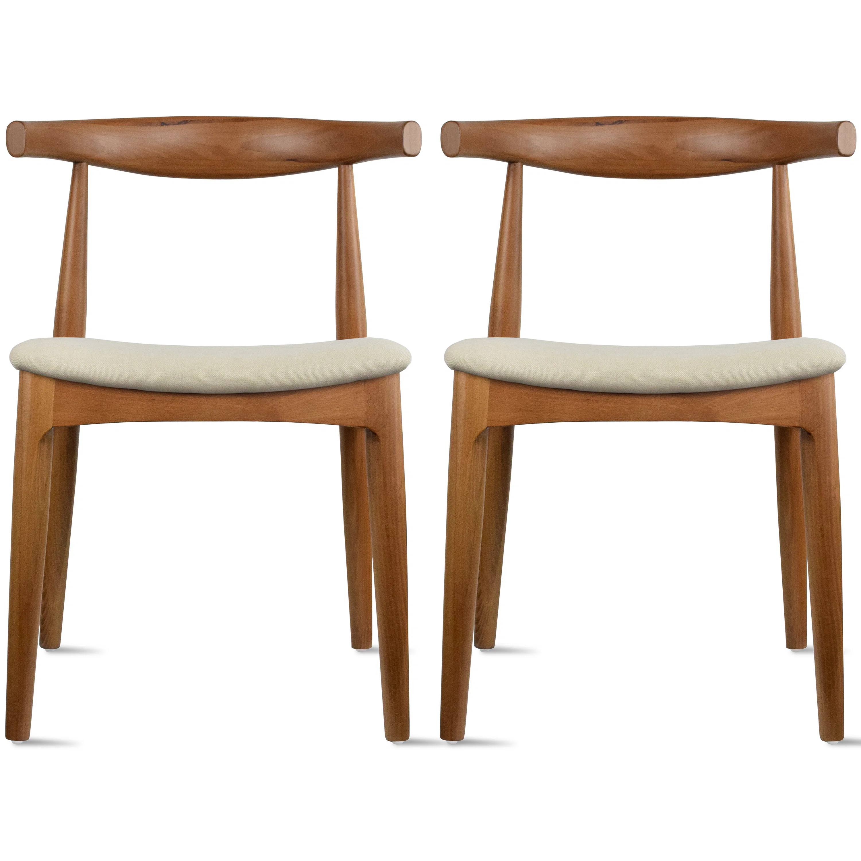 Clouser Faunsdale Dining Chair - Upholstered Fabric Slat Back Side Chair with Cushion Seat - Kitc... | Wayfair North America