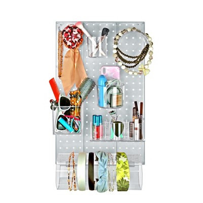 Azar Displays Clear 10-Piece Pegboard Wall Organizer Kit | Target