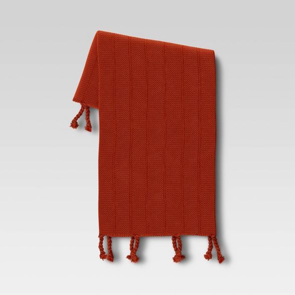 50"x60" Braided Tassel Knit Throw Blanket - Threshold™ | Target