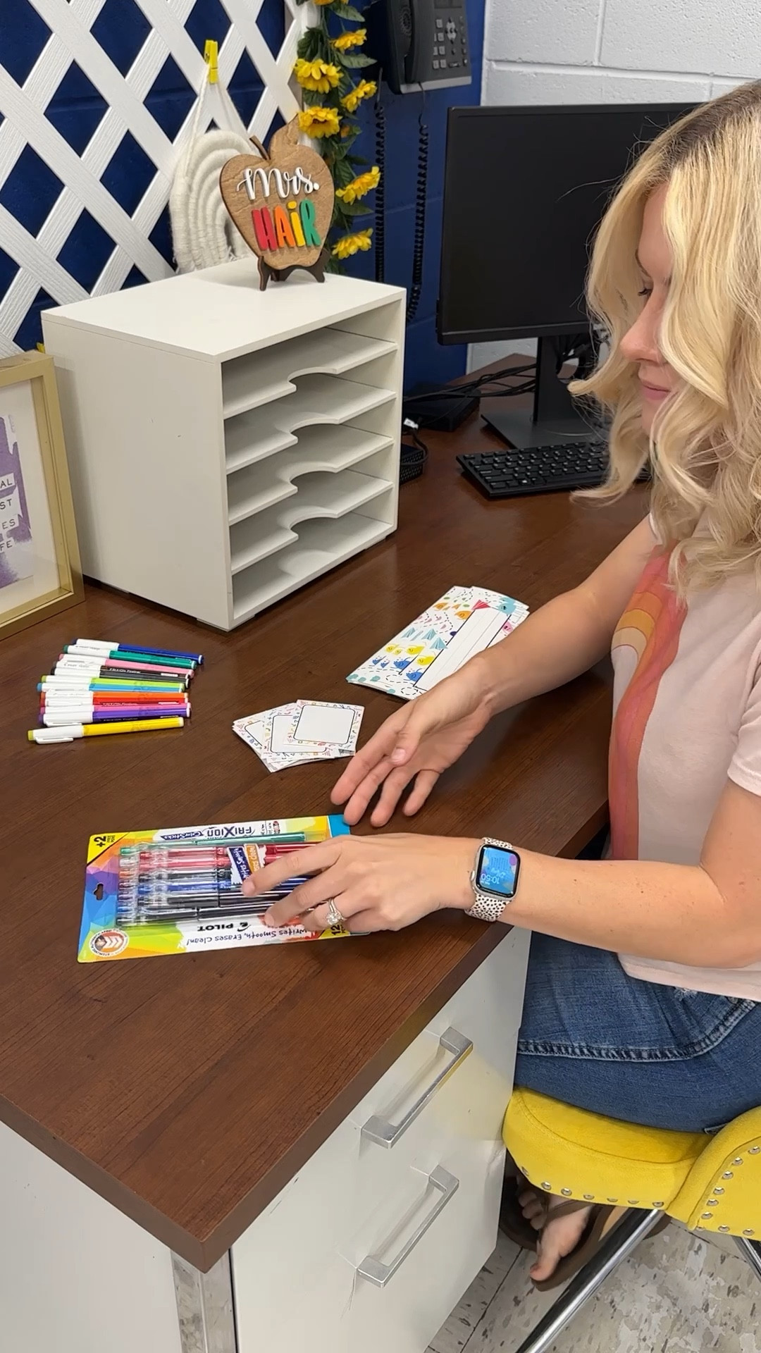 #ad It’s another school year so time to make all my student labels with Pilot's FriXion erasable pens #TargetPartner
 
As a Kindergarten teacher sometimes, this can be hard because typically we don’t know many of the students prior. This means students could go by a nickname, middle name etc. I also know how important it is to get a name correctly and make a child feel welcomed into a new classroom. The FriXion ColorSticks, Clicker, Synergy Clicker and Fineliner pens allow me the freedom to change or fix my labels if needed. FriXion pens provide me with tons of options depending on the label I am using. No more labels will be wasted this school year thanks to @pilotpenusa
 
I've linked these FriXion products in my LTK Shop so you can go shop directly from there! @Target #Target, #TargetPartner, #PilotPen, #PowerToThePen, #FriXion
