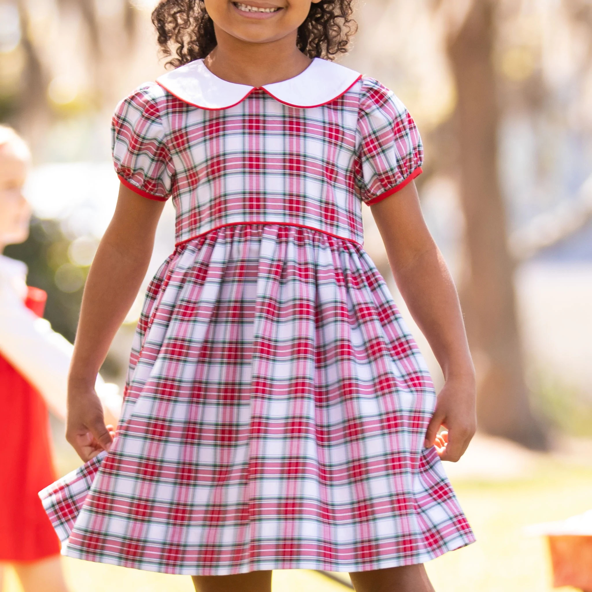 Girls Merry Plaid Collared Dress - Shrimp and Grits Kids - Shrimp and Grits Kids | Shrimp and Grits Kids