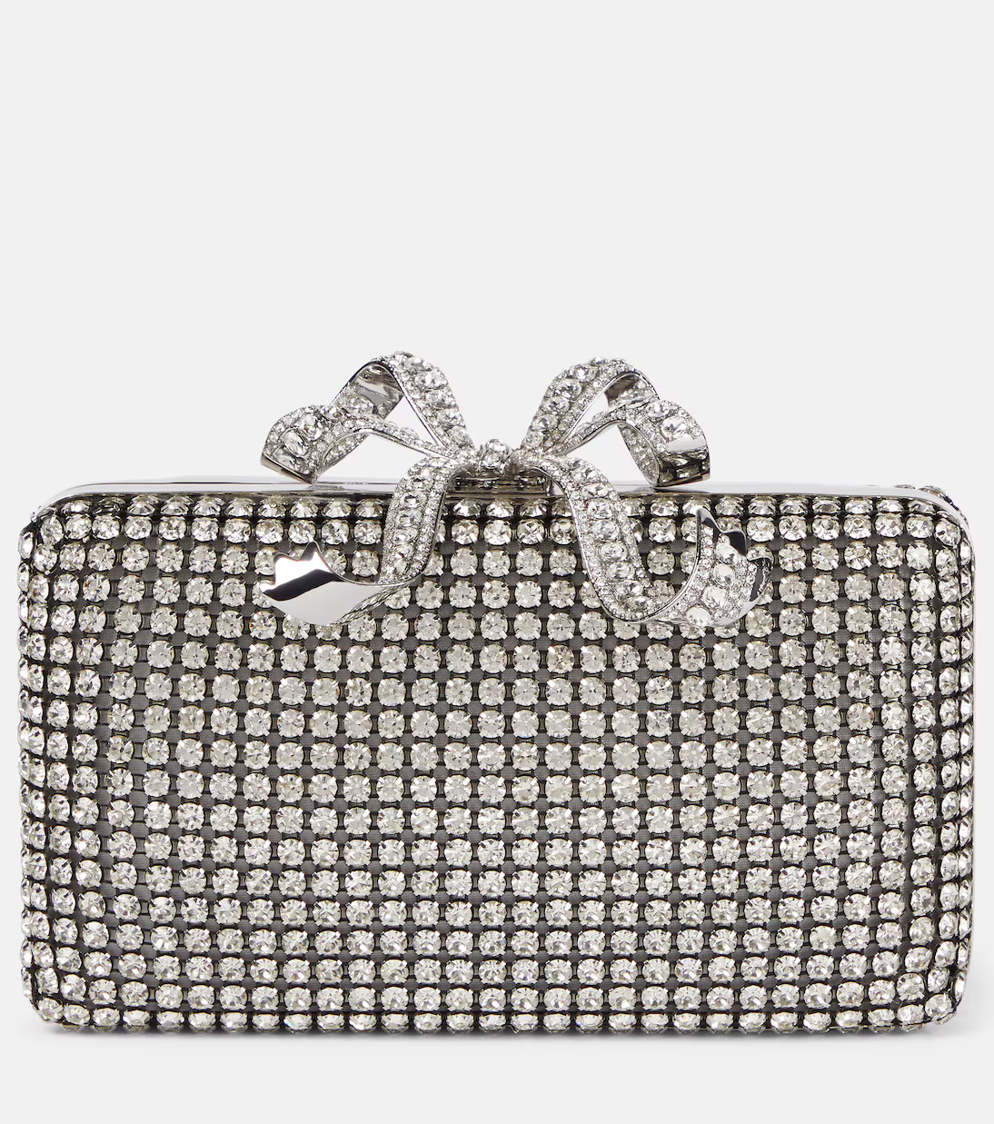 Bow Small crystal-embellished clutch | Mytheresa (US/CA)