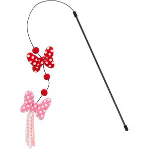 DISNEY Minnie Mouse Bows Teaser Cat Toy with Catnip - Chewy.com | Chewy.com
