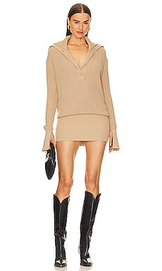 SER.O.YA Katana Dress in Tan from Revolve.com | Revolve Clothing (Global)