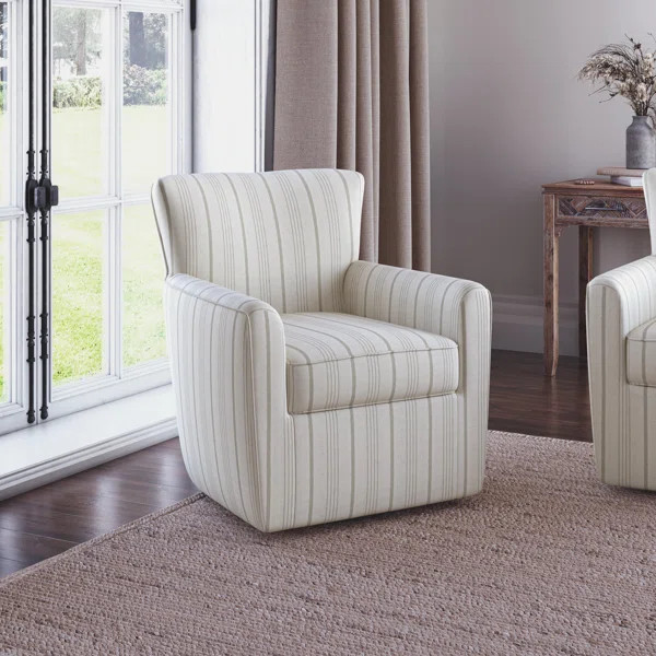 Behruz Upholstered Swivel Armchair | Wayfair North America