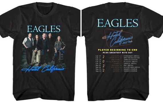 HOT 2022 Eagles Hotel California Tour T-shirt Played | Etsy | Etsy (US)