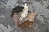 Large Wooden Restroom Bathroom Figures - WC Signage - 8" Stand Alone Male & Female Set - Wood People | Amazon (US)