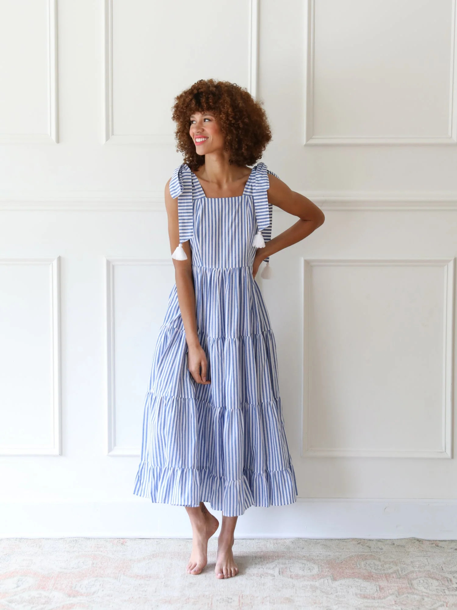 Daphne Dress in Monaco Stripe | Mille