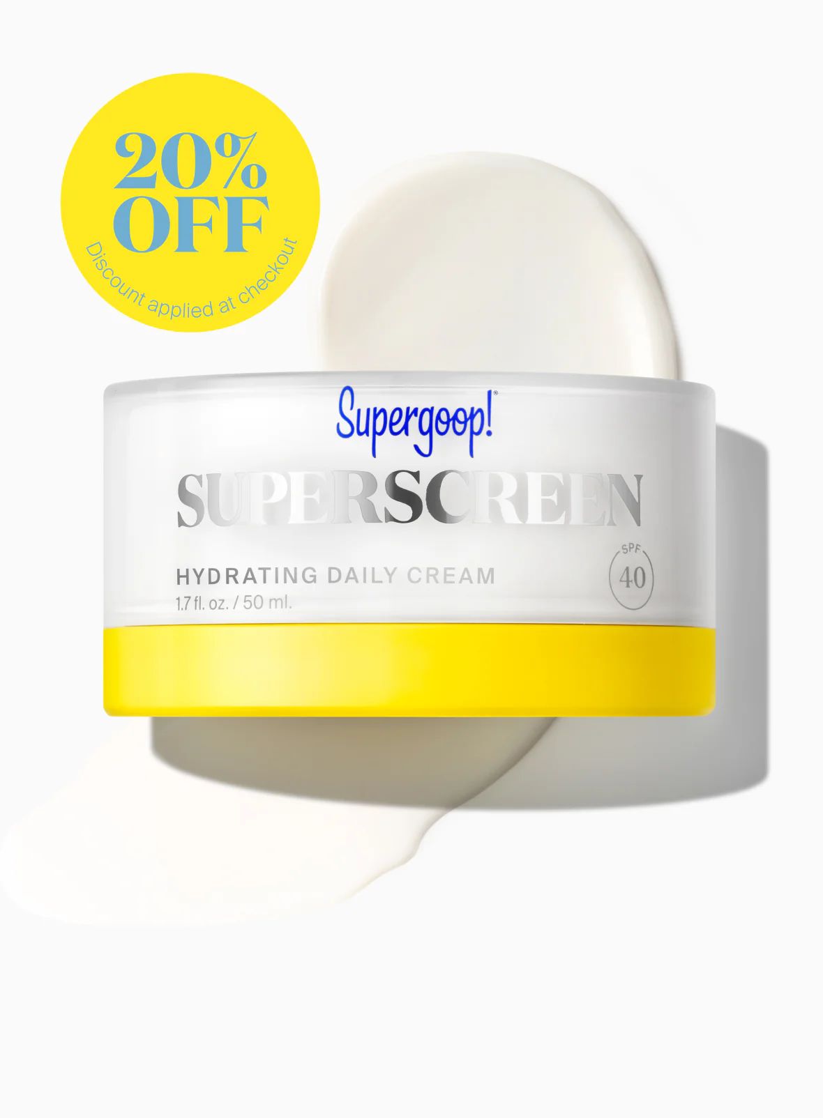 Superscreen Hydrating Daily Cream SPF 40 | Supergoop