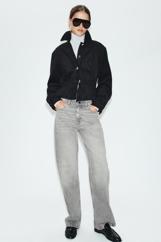 Zara - Belted Wide Leg Pants - Women - Navy Blue - Women | Zara US