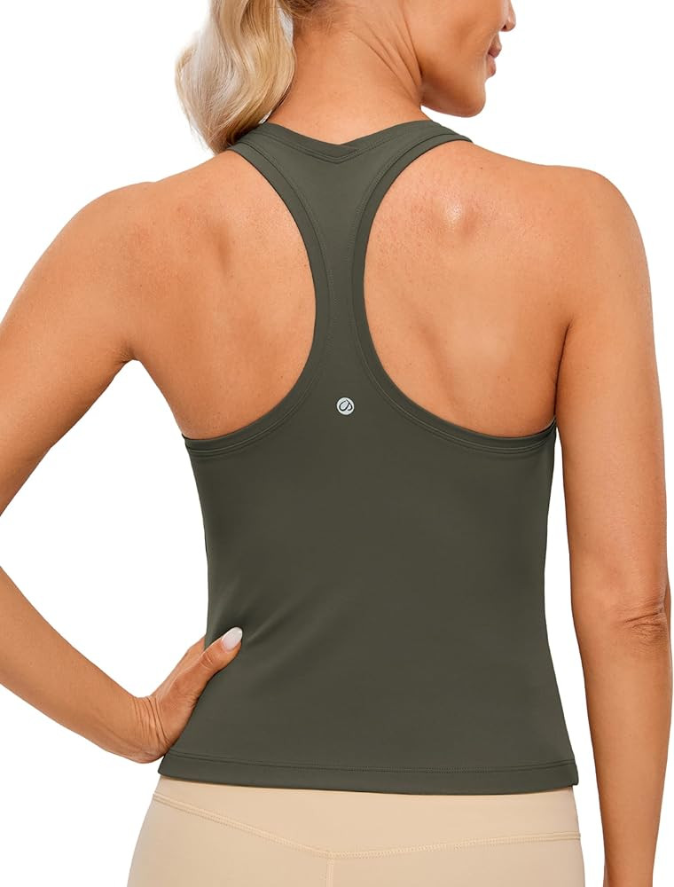 CRZ YOGA Butterluxe Racerback Workout Tank Tops for Women Sleeveless Gym Tops Athletic Yoga Shirt... | Amazon (US)