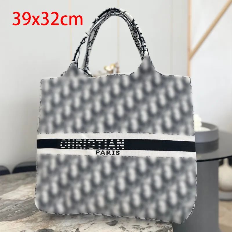 D Designer Flyknit Handbag Dupe Classic Logo Weaving Tote Shopping Bags Large Capacity 46cm From ... | DHGate