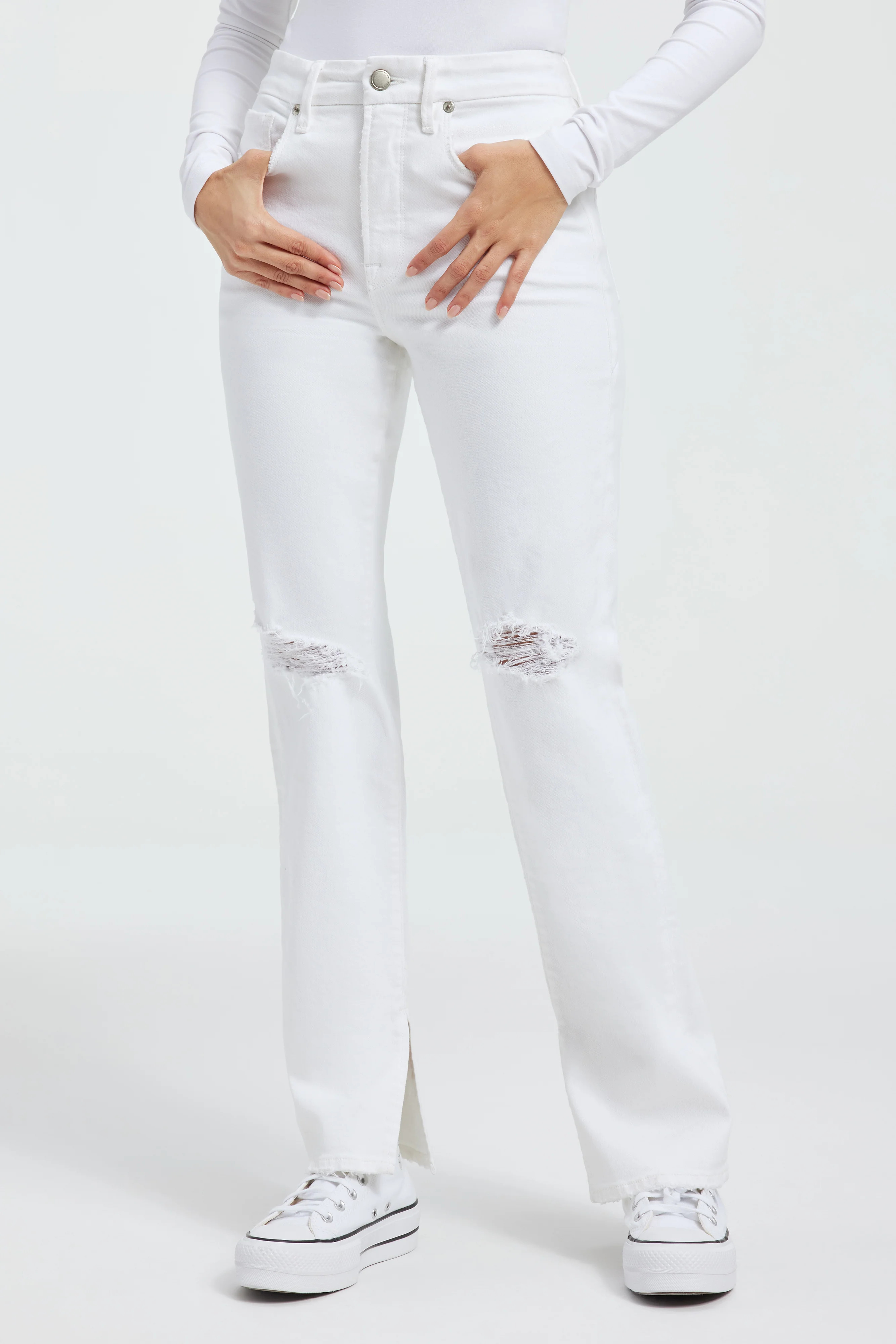 GOOD BOY JEANS | WHITE001 | Good American
