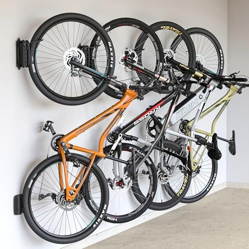 monTEK Swivel Bike Wall Mount, Bike Hangers for Garage, Space-Saving Vertical Bike Rack, Sturdy B... | Amazon (US)