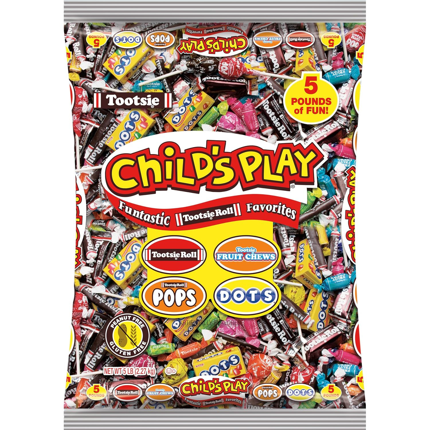 Tootsie Roll Child's Play Candy Favorites, 5lb Bag | Amazon (US)